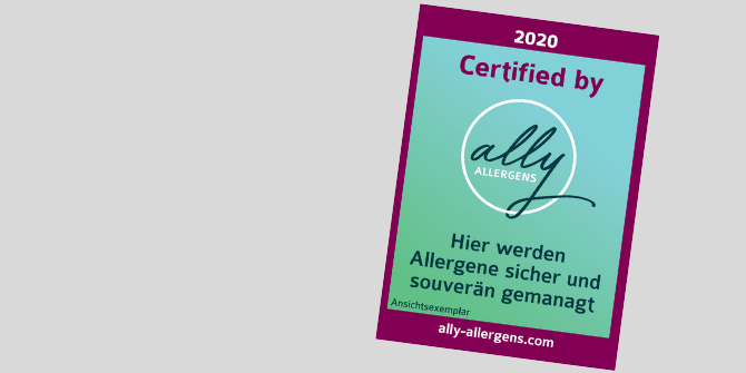 Allergene Zertifikat Pilotphase